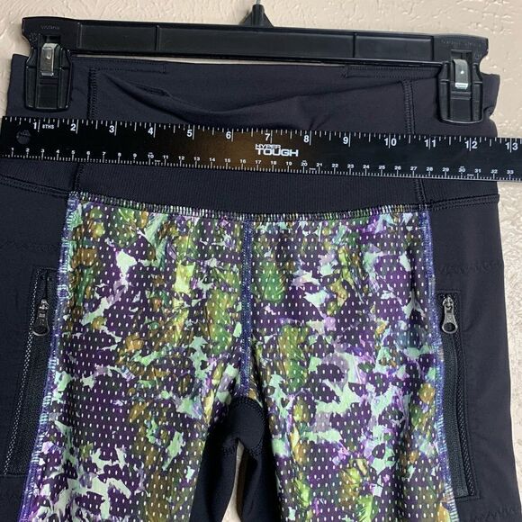 Lululemon Inspire Tight full On Luxtreme Mesh Floral Sport White Multi Black - Picture 10 of 13